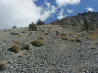 Bob on Talus Slope at Tin Mountain.JPG (138460 bytes)